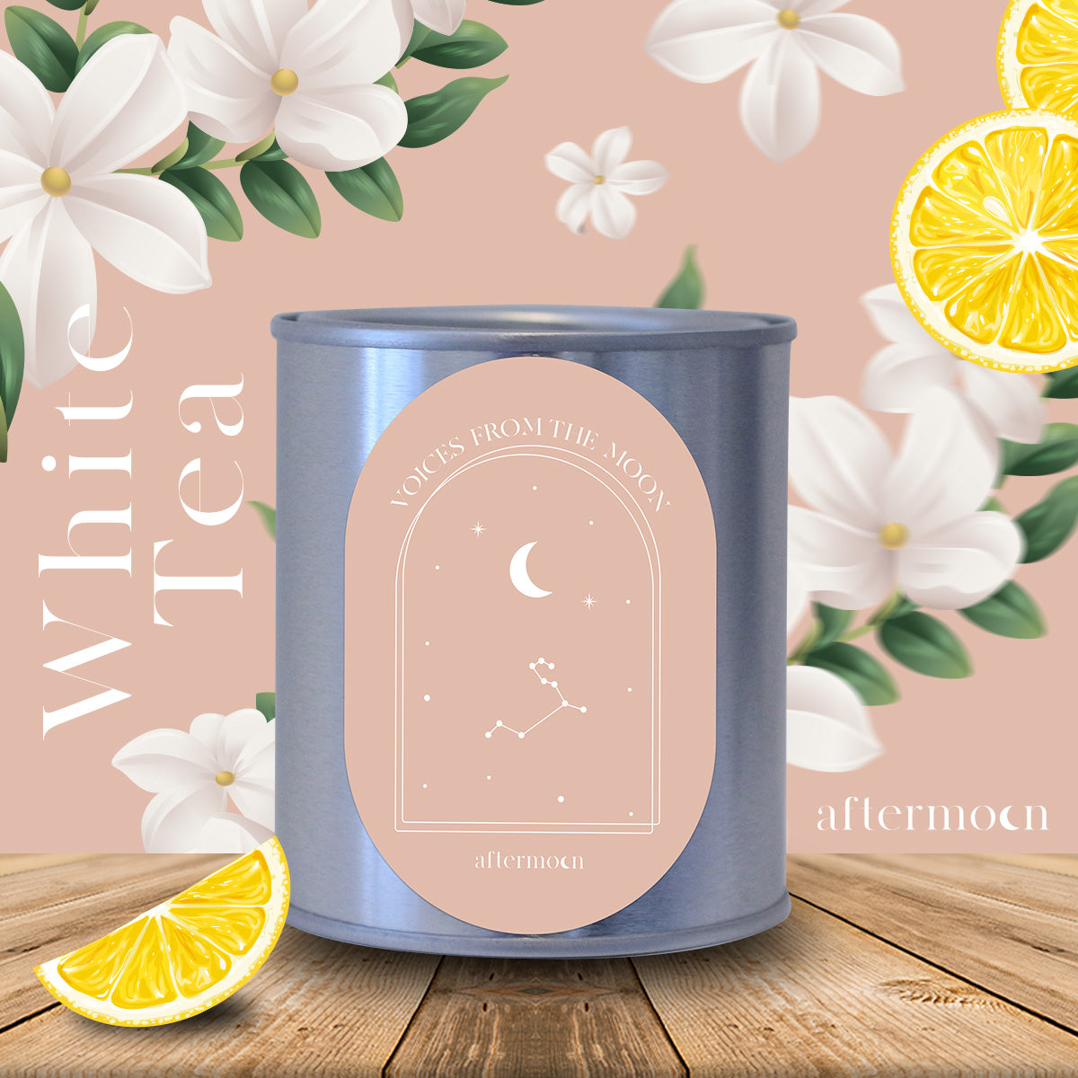 Leo White Tea Candle